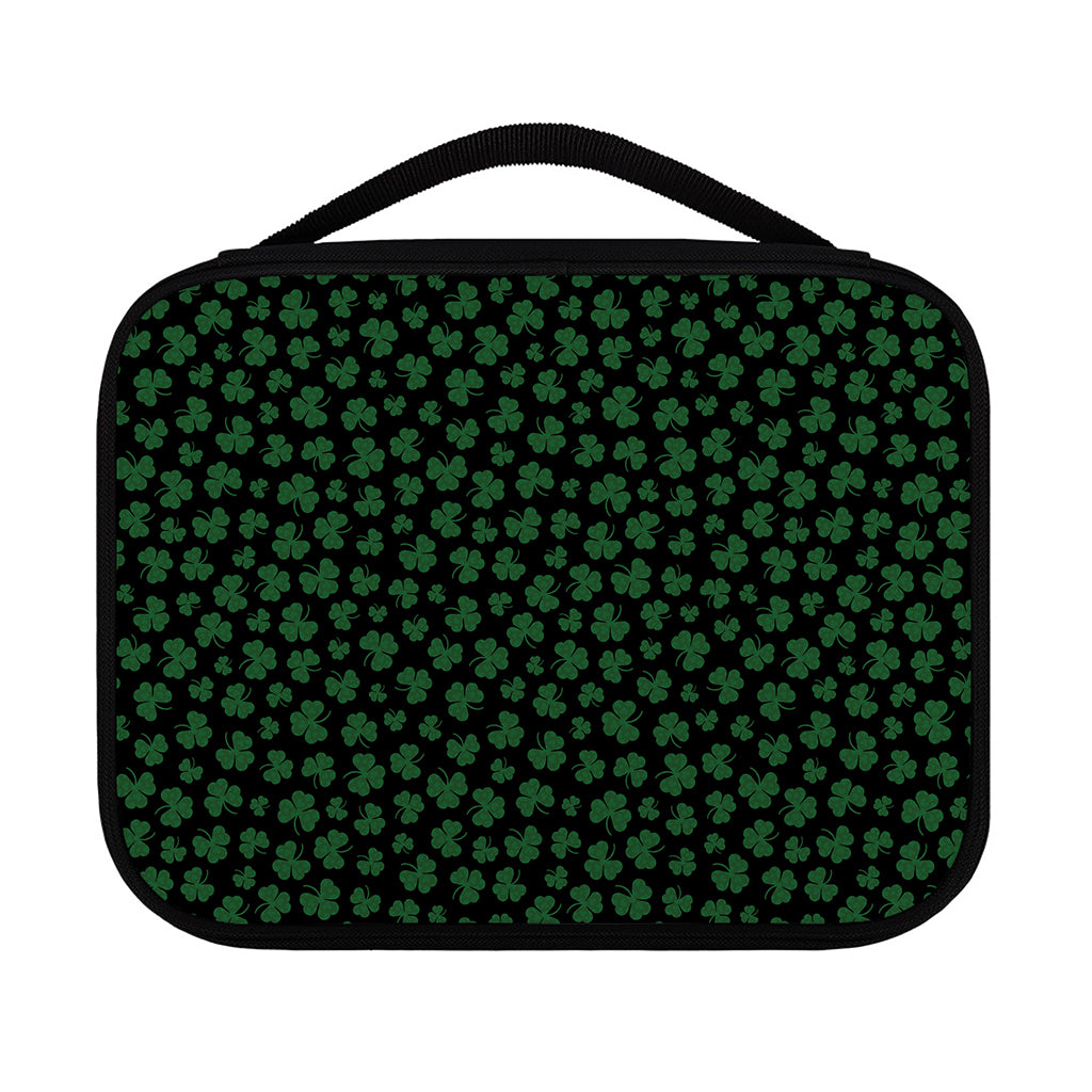 Black And Green Shamrock Pattern Print Classic Bible Case