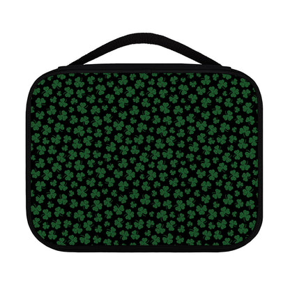 Black And Green Shamrock Pattern Print Classic Bible Case