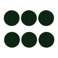 Black And Green Shamrock Pattern Print Coaster Set