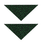Black And Green Shamrock Pattern Print Dog Bandana