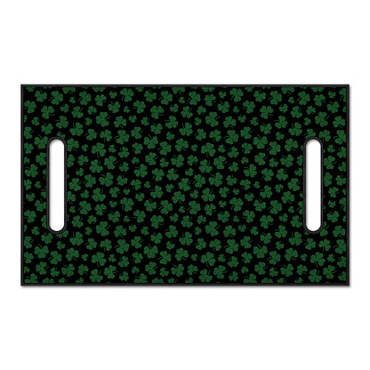 Black And Green Shamrock Pattern Print Golf Cart Seat Cover