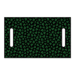 Black And Green Shamrock Pattern Print Golf Cart Seat Cover