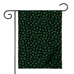 Black And Green Shamrock Pattern Print House Flag
