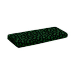Black And Green Shamrock Pattern Print Piano Keyboard Cover