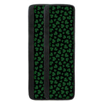 Black And Green Shamrock Pattern Print Refrigerator Handle Covers