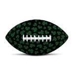 Black And Green Shamrock Pattern Print Rugby Ball