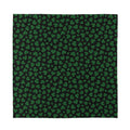 Black And Green Shamrock Pattern Print Silk Bandana