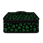 Black And Green Shamrock Pattern Print Small Lunch Bag