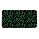 Black And Green Shamrock Pattern Print Towel