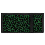 Black And Green Shamrock Pattern Print Trifold Wallet
