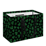 Black And Green Shamrock Pattern Print Utility Tote Bag