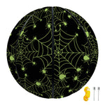 Black And Green Spider Web Pattern Print Basketball