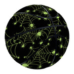 Black And Green Spider Web Pattern Print Basketball