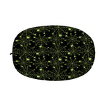 Black And Green Spider Web Pattern Print Car Side Mirror Covers