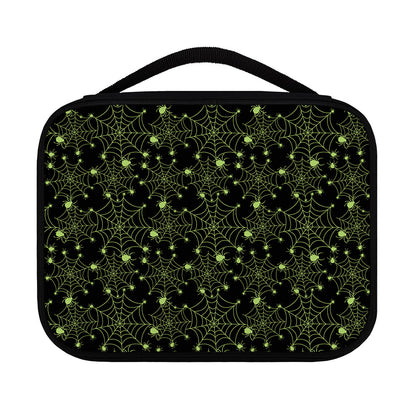 Black And Green Spider Web Pattern Print Classic Bible Case