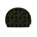 Black And Green Spider Web Pattern Print Coin Purse