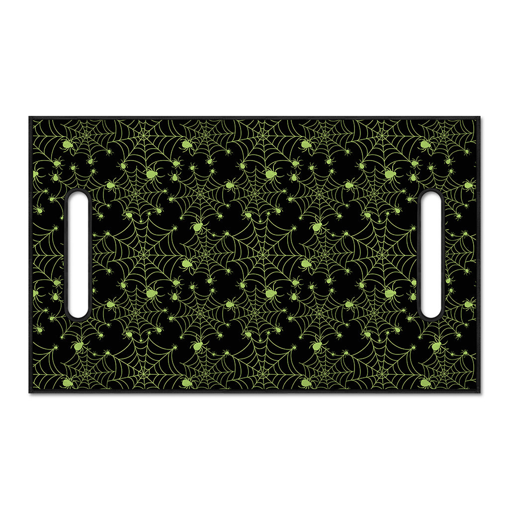 Black And Green Spider Web Pattern Print Golf Cart Seat Cover