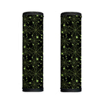 Black And Green Spider Web Pattern Print Handle Covers