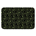 Black And Green Spider Web Pattern Print Indoor Door Mat