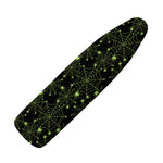 Black And Green Spider Web Pattern Print Ironing Board Cover