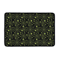 Black And Green Spider Web Pattern Print Kitchen Mat
