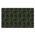 Black And Green Spider Web Pattern Print Polyester Doormat