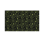 Black And Green Spider Web Pattern Print Polyester Flag