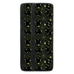 Black And Green Spider Web Pattern Print Refrigerator Handle Covers