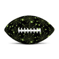 Black And Green Spider Web Pattern Print Rugby Ball