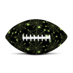 Black And Green Spider Web Pattern Print Rugby Ball