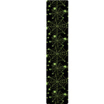 Black And Green Spider Web Pattern Print Table Runner