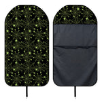 Black And Green Spider Web Pattern Print Waterproof Car Seat Cover