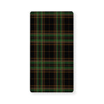 Black And Green Stewart Tartan Print Baby Crib Sheet