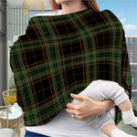 Black And Green Stewart Tartan Print Baby Seat Cover