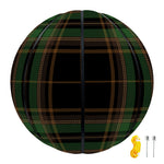 Black And Green Stewart Tartan Print Basketball
