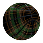 Black And Green Stewart Tartan Print Basketball