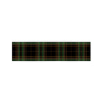 Black And Green Stewart Tartan Print Bed Runner