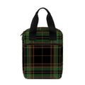 Black And Green Stewart Tartan Print Bible Tote Bag