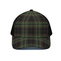 Black And Green Stewart Tartan Print Black Mesh Trucker Hat