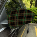 Black And Green Stewart Tartan Print Car Side Mirror Covers