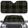 Black And Green Stewart Tartan Print Car Windshield Sun Shade