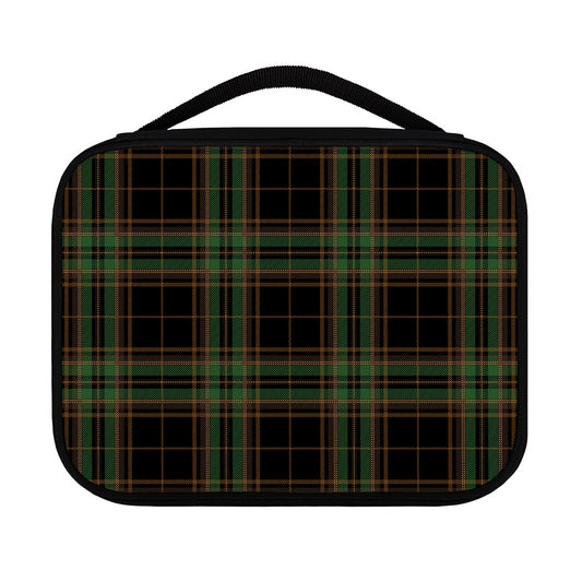 Black And Green Stewart Tartan Print Classic Bible Case
