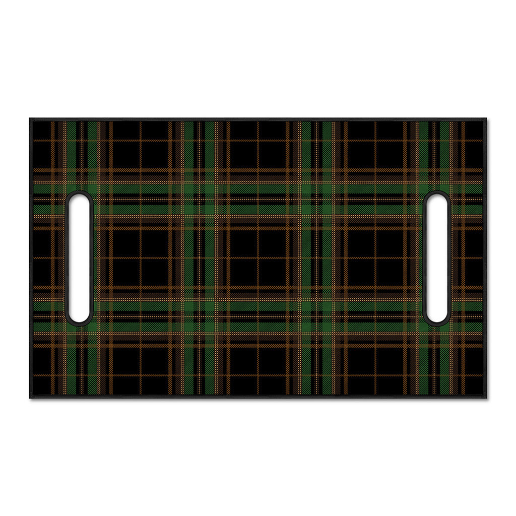 Black And Green Stewart Tartan Print Golf Cart Seat Cover