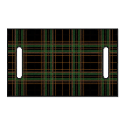 Black And Green Stewart Tartan Print Golf Cart Seat Cover