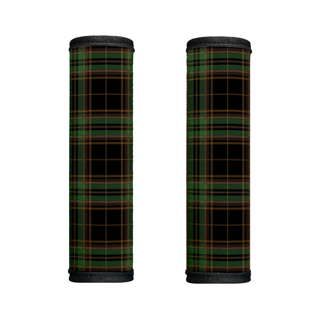 Black And Green Stewart Tartan Print Handle Covers