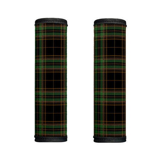 Black And Green Stewart Tartan Print Handle Covers