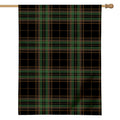 Black And Green Stewart Tartan Print House Flag