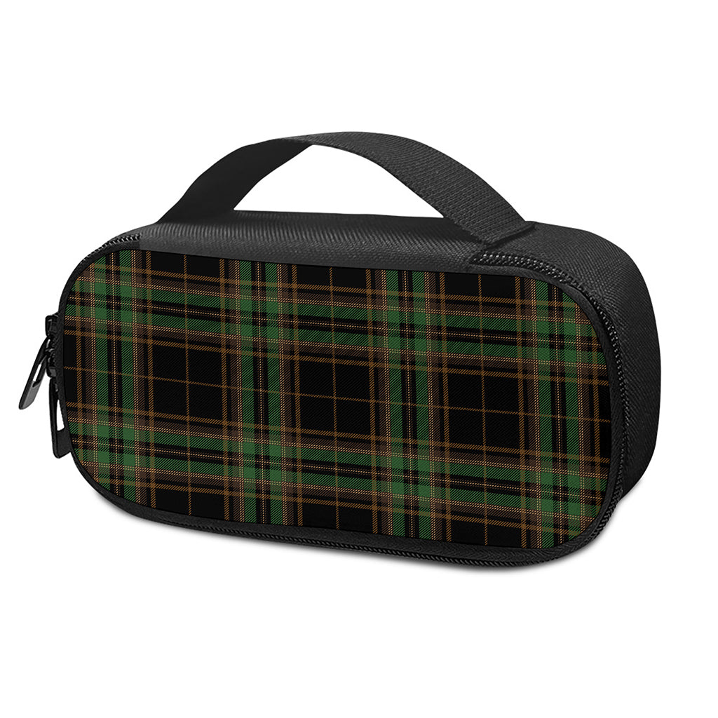 Black And Green Stewart Tartan Print Insulin Cooler Travel Case