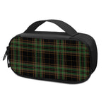 Black And Green Stewart Tartan Print Insulin Cooler Travel Case