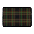 Black And Green Stewart Tartan Print Kitchen Mat